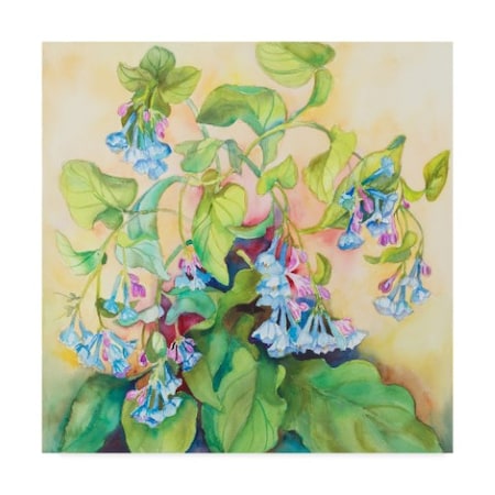 Joanne Porter 'Blue Bell Cluster' Canvas Art,18x18